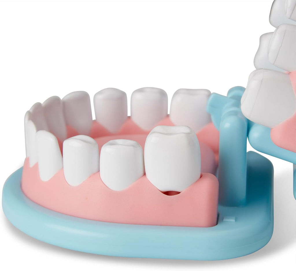 Melissa & Doug Super Smile Dentist Play Set, 25-Piece Dentist Kit with Oversized Teeth, Large Tools & Accessories, Kids Toys for Girls & Boys 3+